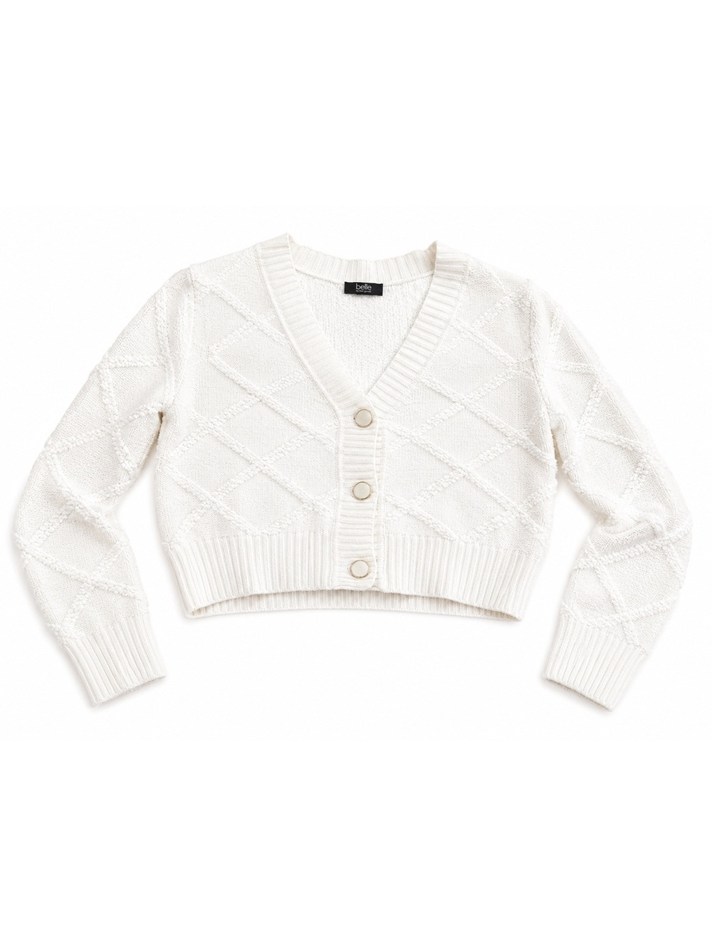 Soft Textured Knit • Cropped Fit • Button Front • Cozy Layering Piece